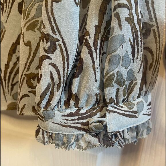 Tory Burch silk blouse sz 14 - Picture 5 of 9